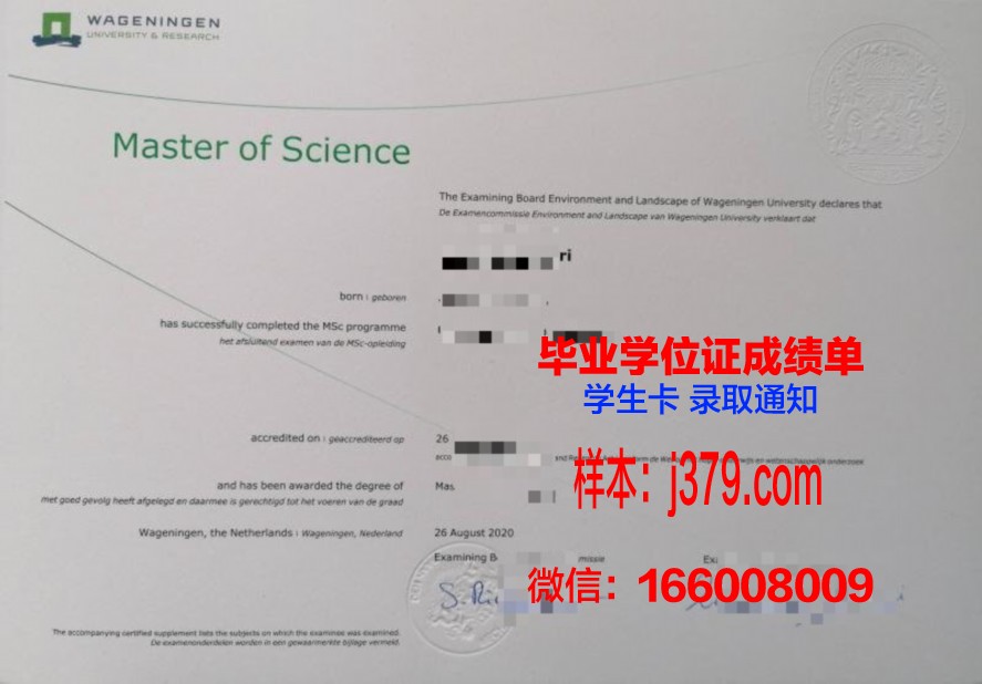 马斯特里赫特大学硕士（研究生）毕业证 Maastricht University diploma