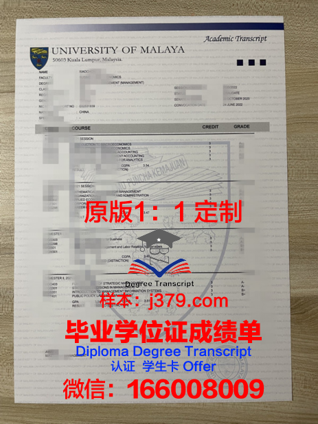 马来西亚第一工艺学院毕业学位