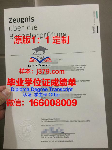 秋明工业大学学士学位资格证书