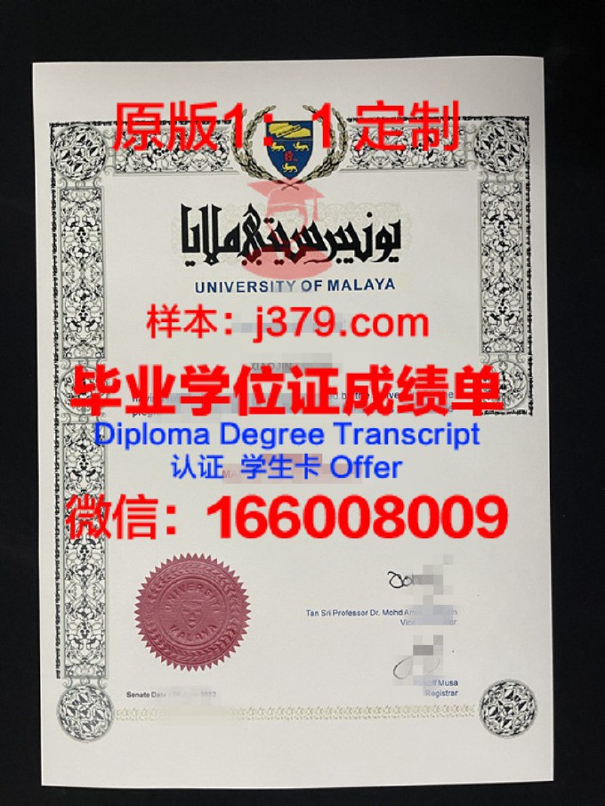马来西亚海事学院研究生毕业证书(马来亚大学毕业证书)