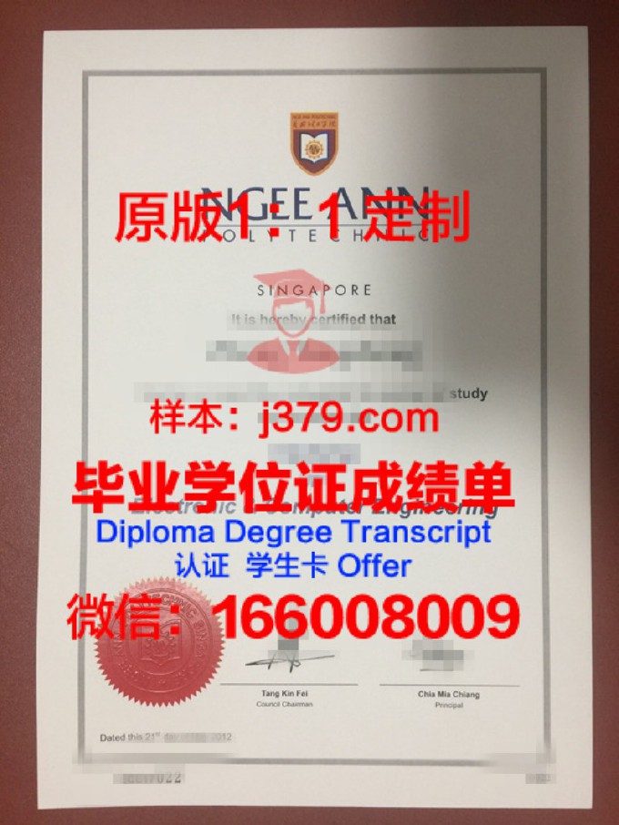 新加坡留学毕业证(新加坡留学证书)